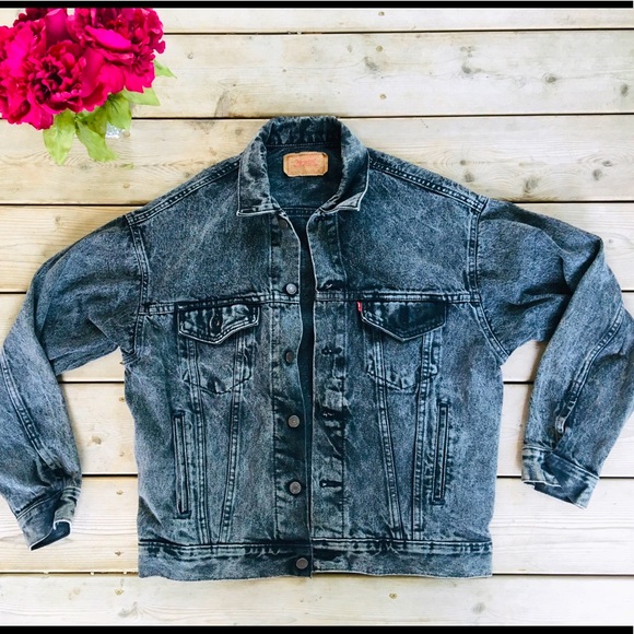 VTG Levi’s Acid Wash Trucker Jacket Men’s Medium